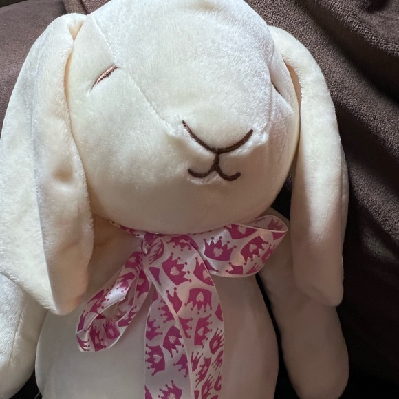 Manhattan Toy company large stuffed bunny rabbit. With ribbon 🎀 - Picture 4 of 4